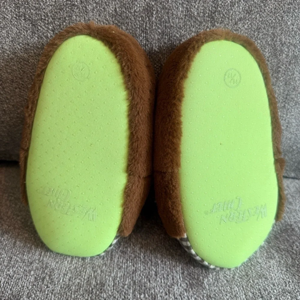 NWT Western Chief Cozy Moose toddler size 11/12 plush lightweight slippers